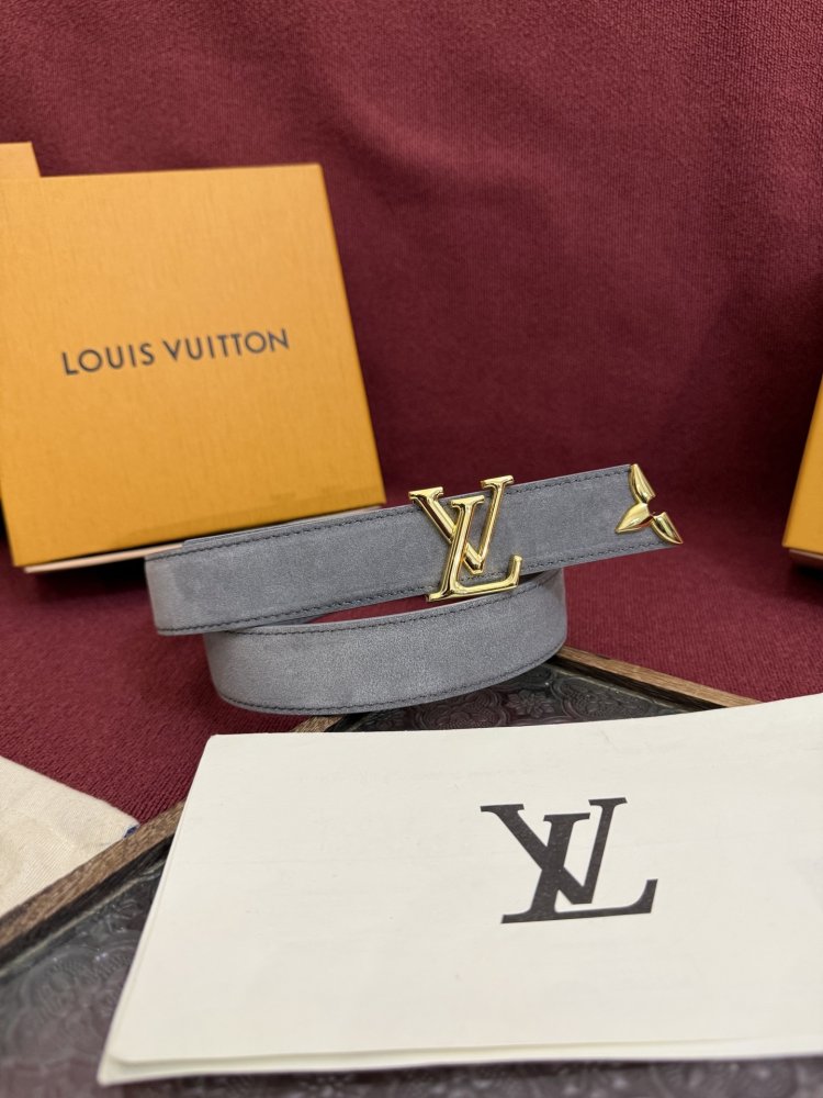 Замшевый ремень LV Initiales