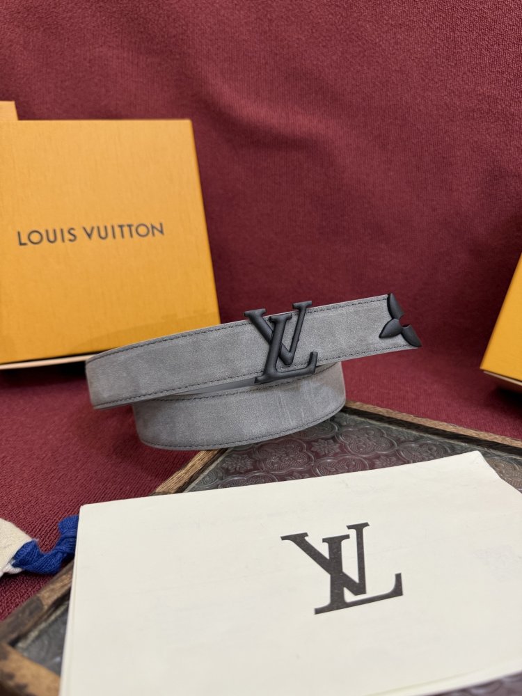 Замшевый ремень LV Initiales