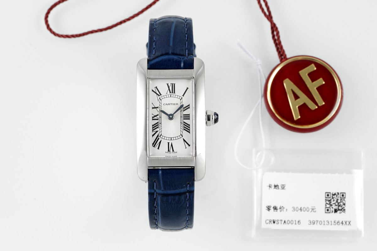 Женские часы 20 мм Cartier Tank Americaine