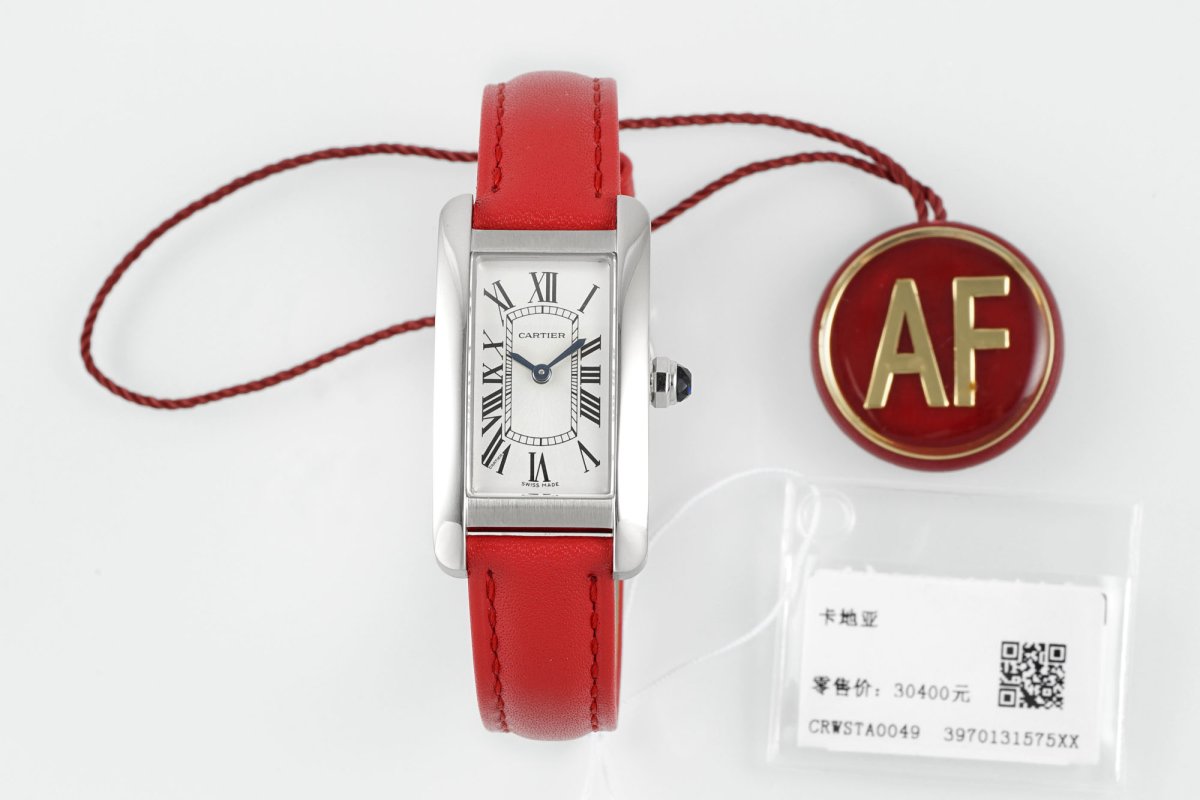Женские часы 20 мм Cartier Tank Americaine