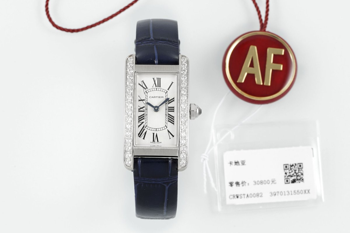 Женские часы 20 мм Cartier Tank Americaine