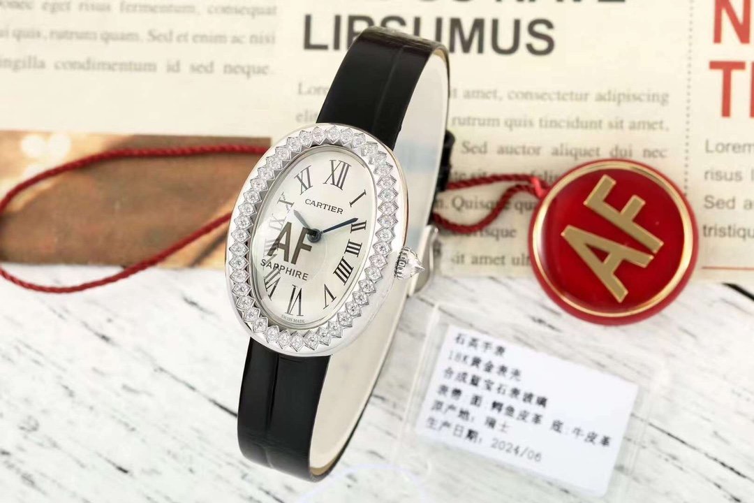 Women's clock 32 mm Cartier Baignoire