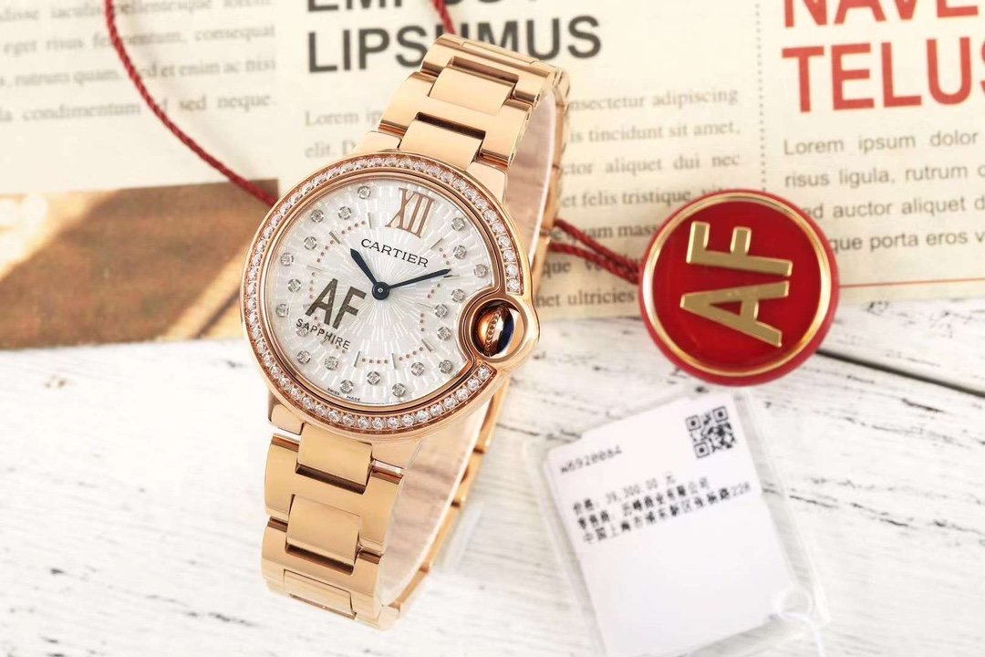 Women's clock 33 mm Cartier Ballon Bleu 33mm Quartz