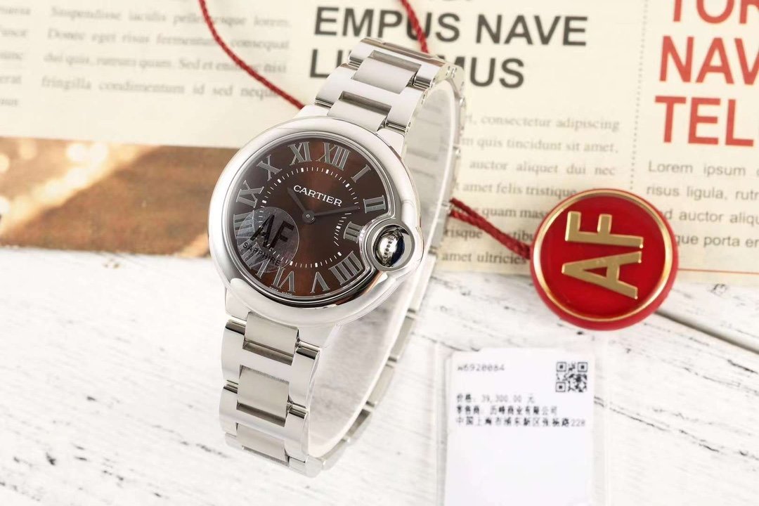 Женские часы 33 мм Cartier Ballon Bleu 33mm Quartz