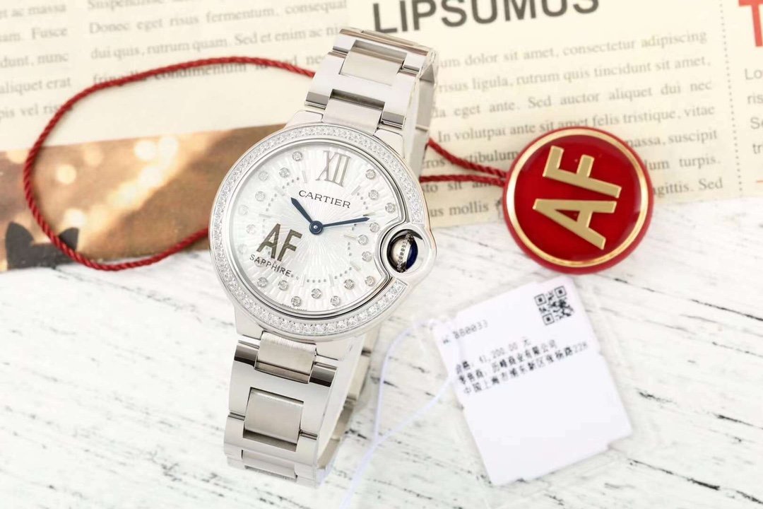 Женские часы 33 мм Cartier Ballon Bleu 33mm Quartz