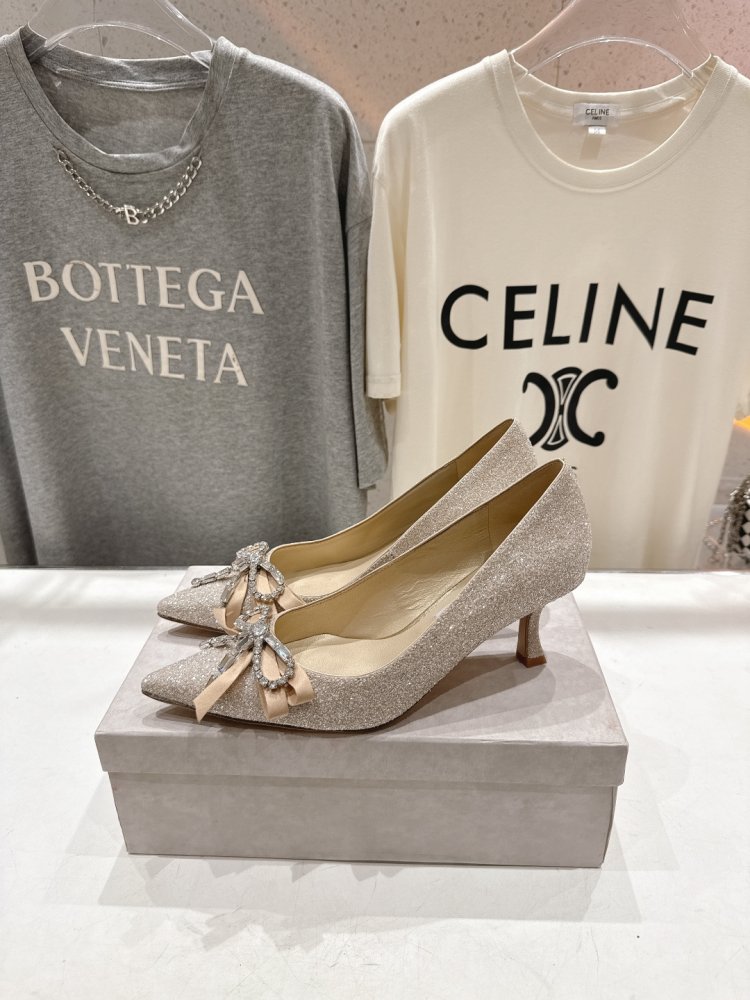 Женские туфли лодочки на шпильке с бантом остроносые фото 4