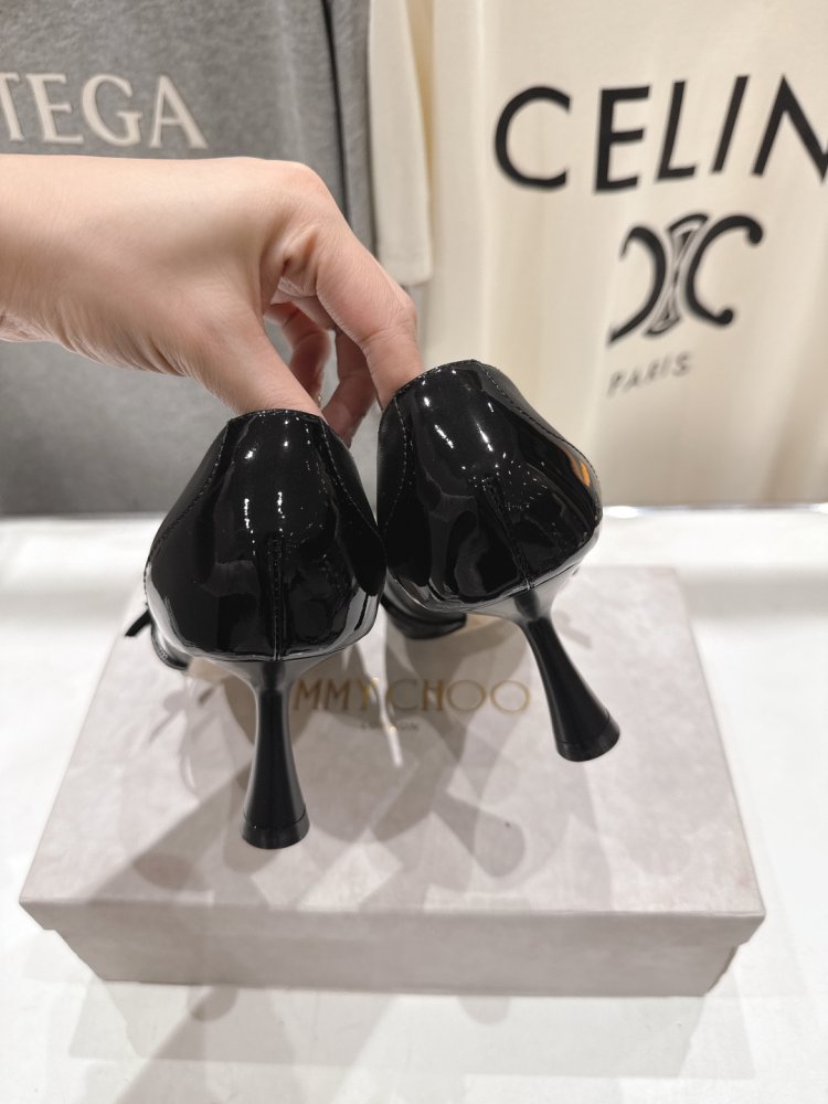 Женские туфли лодочки на шпильке с пряжкой Mary Jane остроносые фото 8