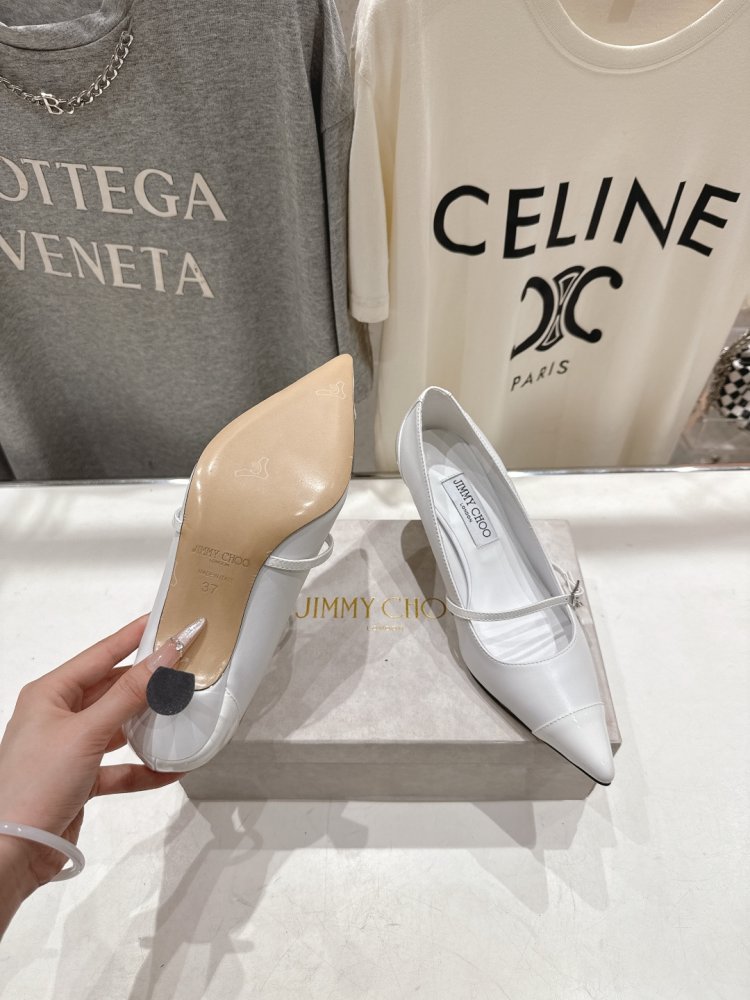 Женские туфли лодочки на шпильке с пряжкой Mary Jane остроносые фото 9