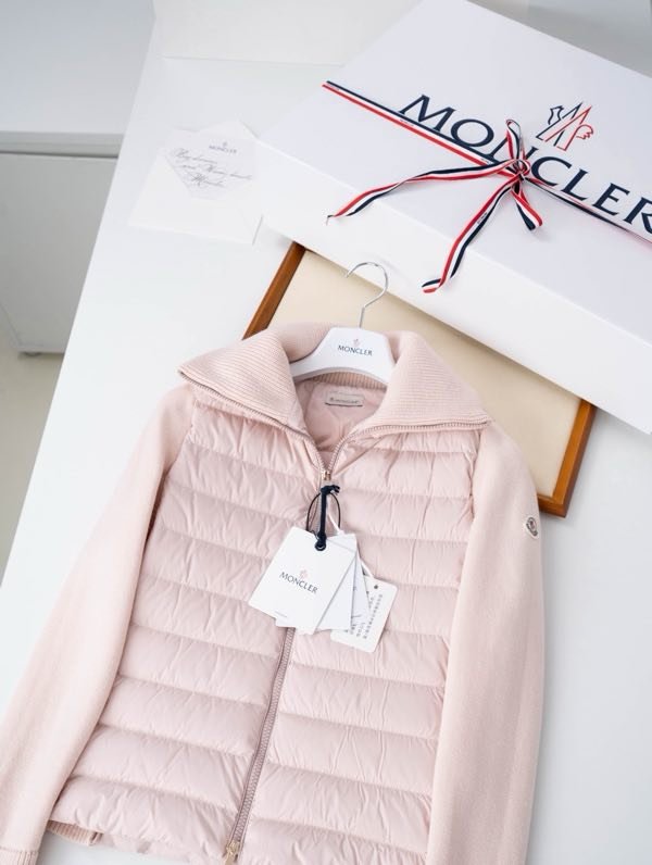 Женский демисезонный пуховик Moncler Cardigan Tricot фото 5