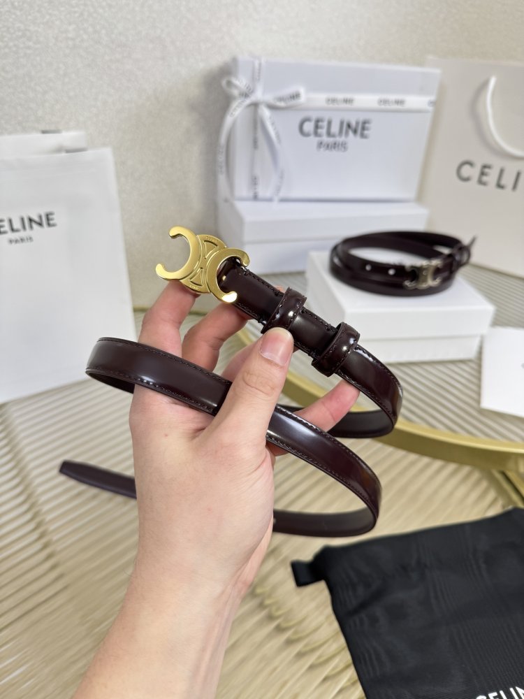 Female belt 18 mm leather