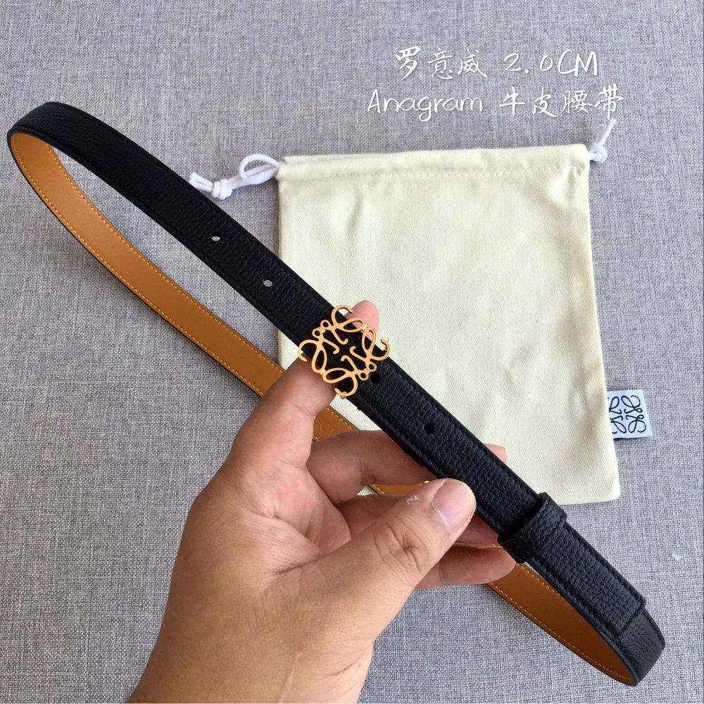 Женский пояс кожаный 20 мм