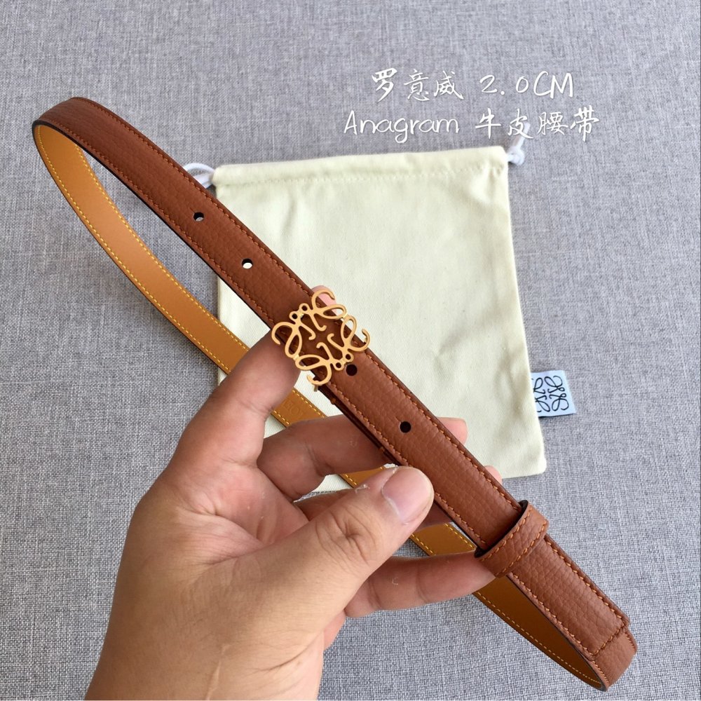 Женский пояс кожаный 20 мм