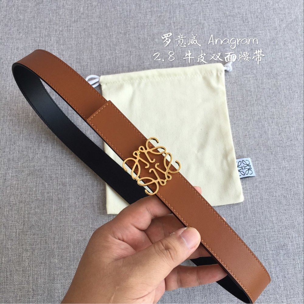 Женский пояс кожаный 28 мм