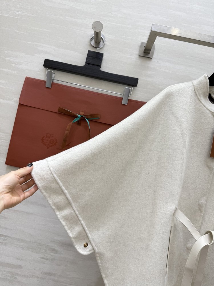 Жіноче пальто накидка з кашеміру фото 2