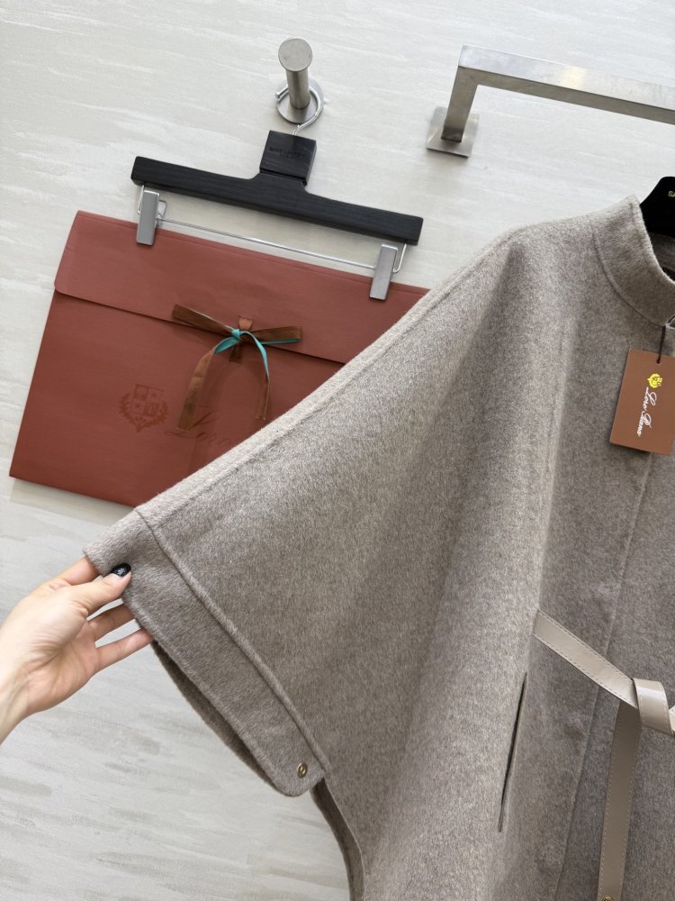 Жіноче пальто накидка з кашеміру фото 3