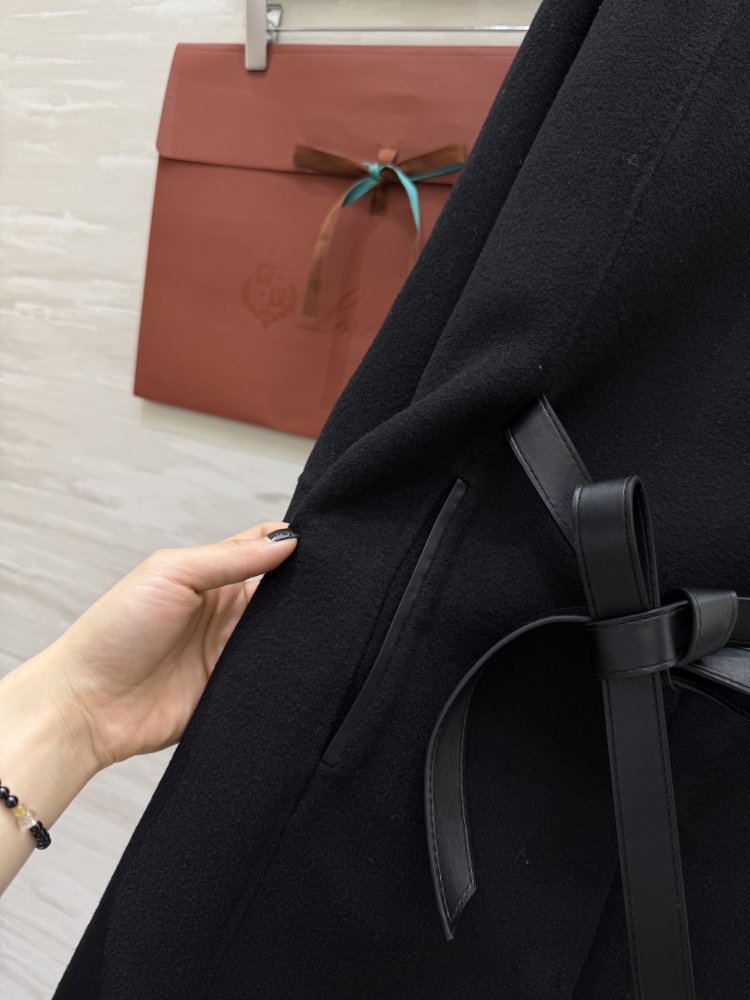 Жіноче пальто накидка з кашеміру фото 6