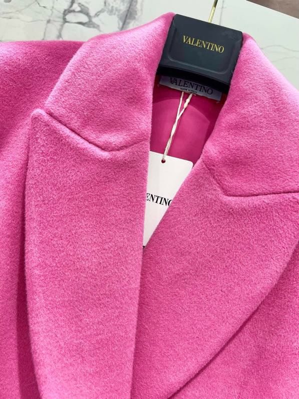 Женское пальто Valentino из шерсти и кашемира с бантом и лацканами фото 6