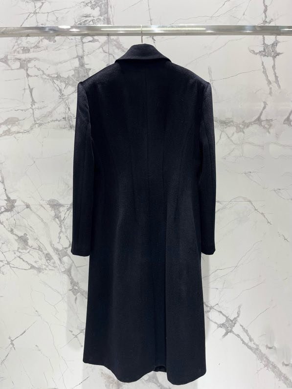 Женское пальто Valentino из шерсти и кашемира с бантом и лацканами фото 8