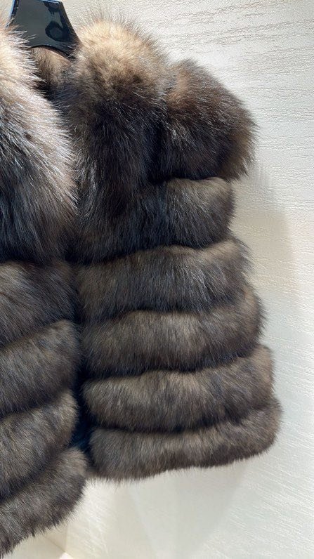 Жилетка из лисьего меха фото 8