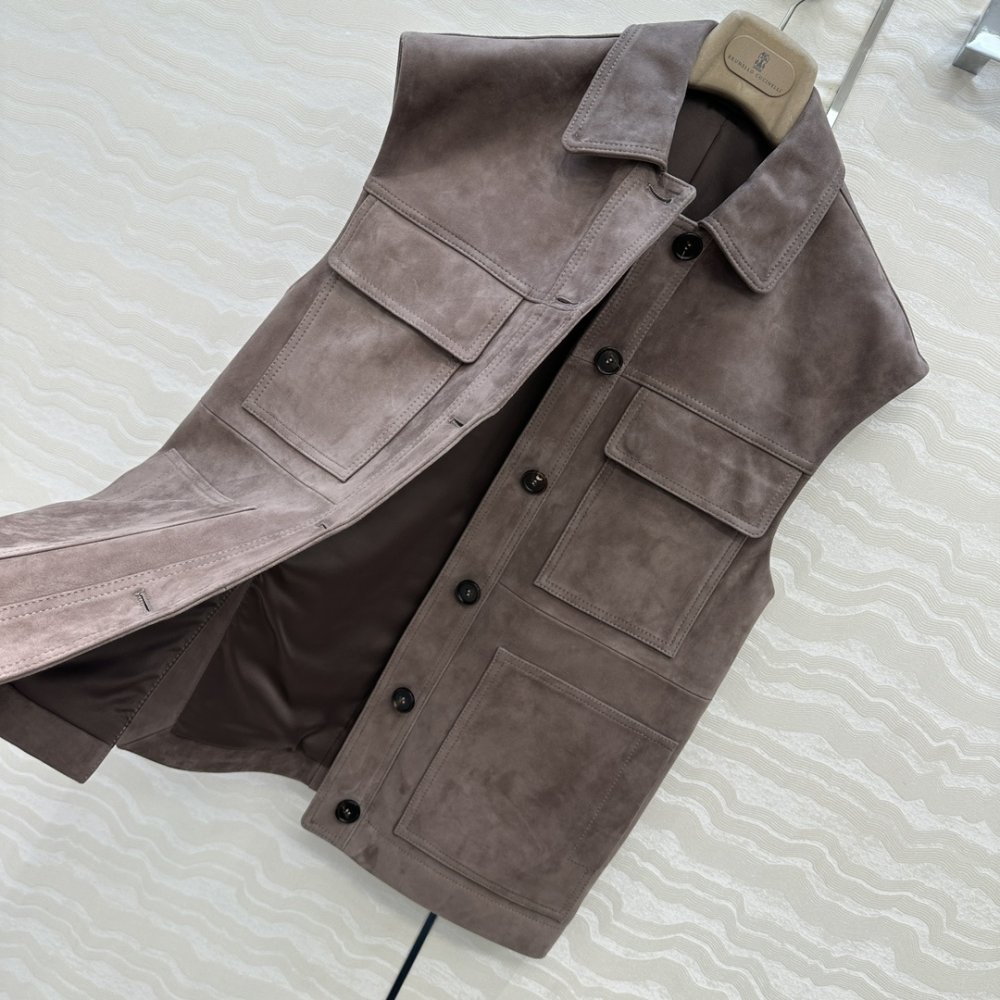 Vest leather фото 7