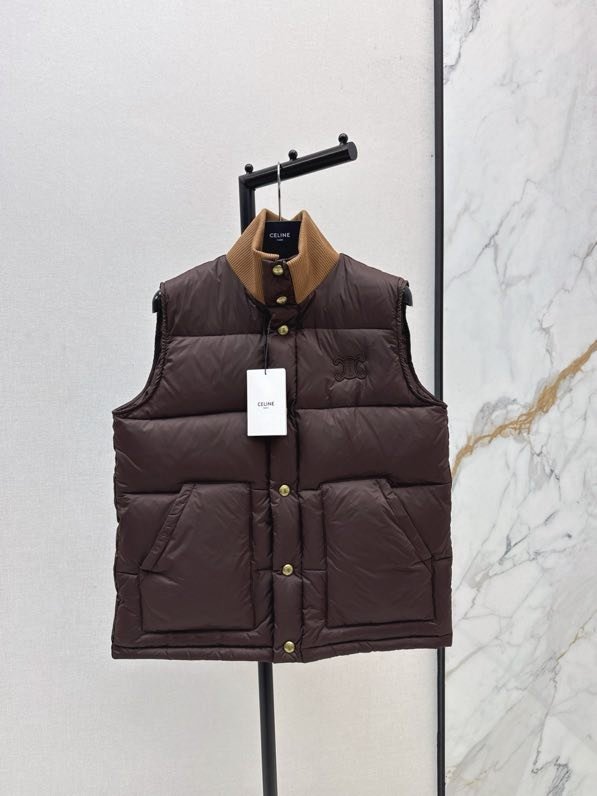 Vest on feathers women's