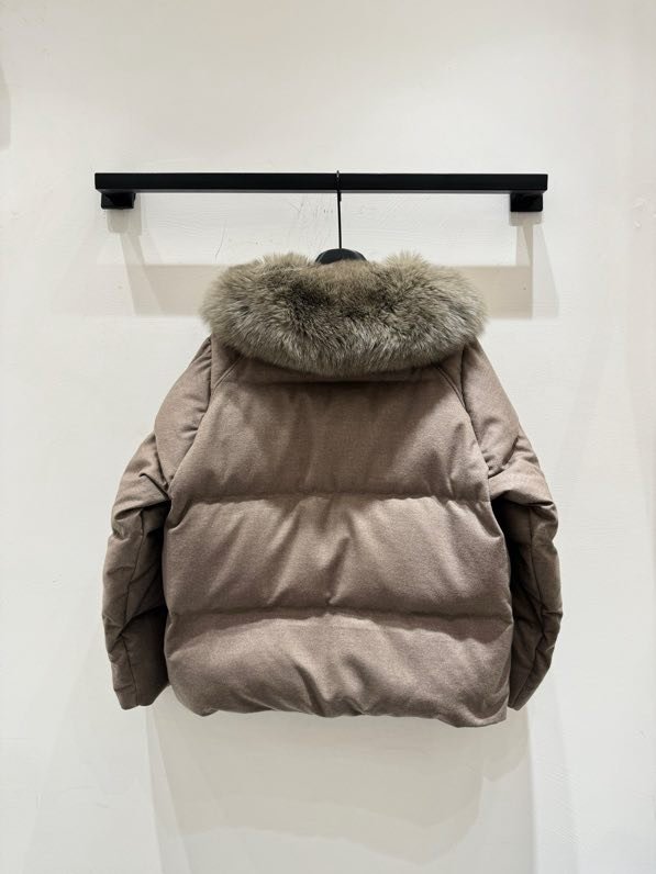 Зимова куртка пуховик з хутром лисиці фото 3