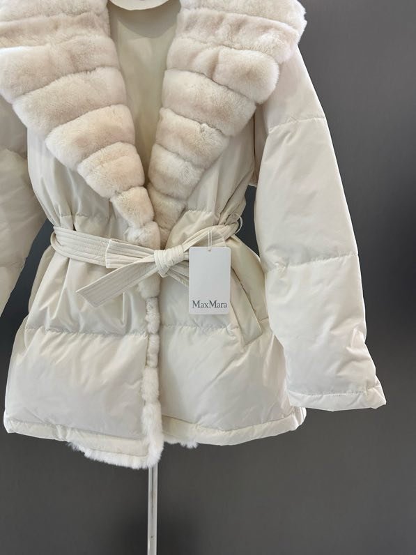 Зимова куртка з хутром кролика фото 2