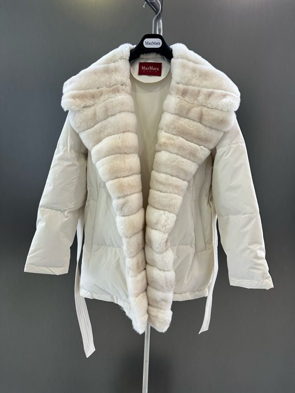 Зимова куртка з хутром кролика фото 3