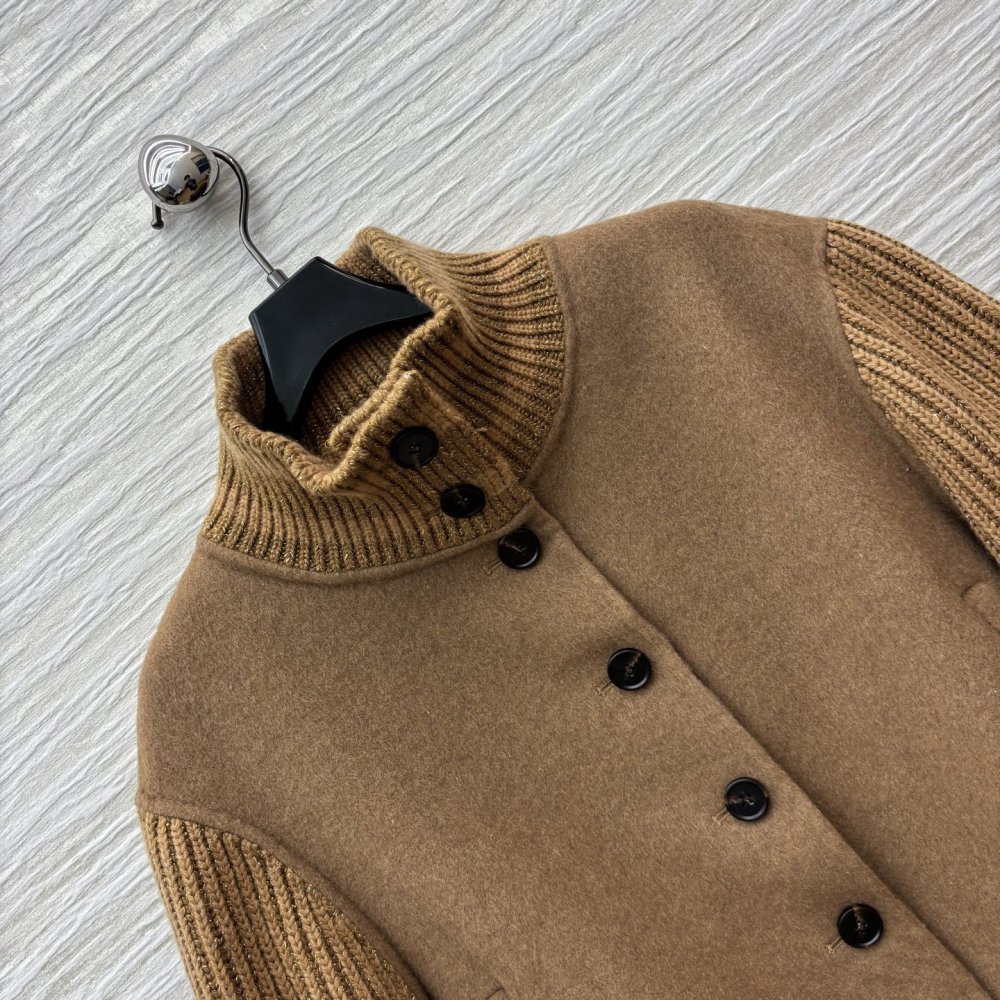 Зимняя шерстяная лоскутная куртка фото 3