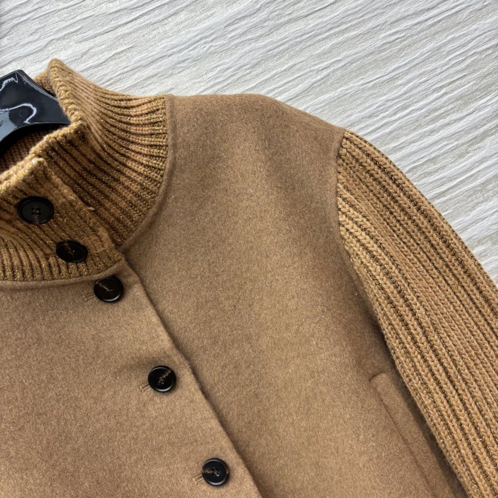 Зимняя шерстяная лоскутная куртка фото 4