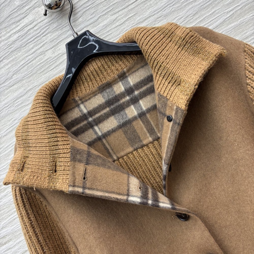 Зимняя шерстяная лоскутная куртка фото 5