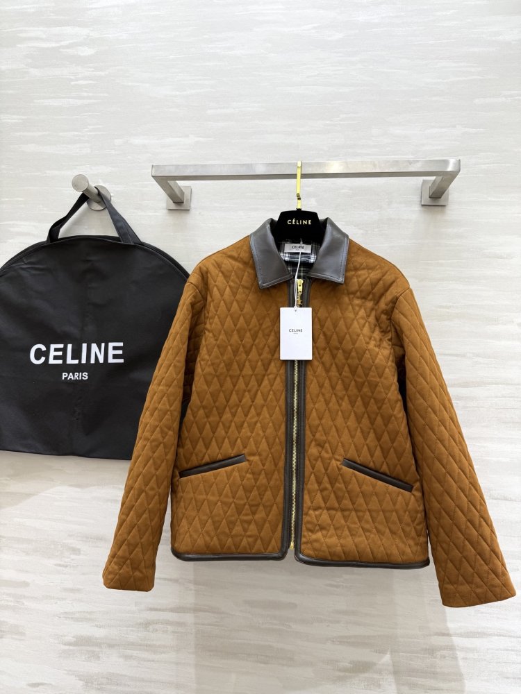 Зимова стеганая шкіряна куртка