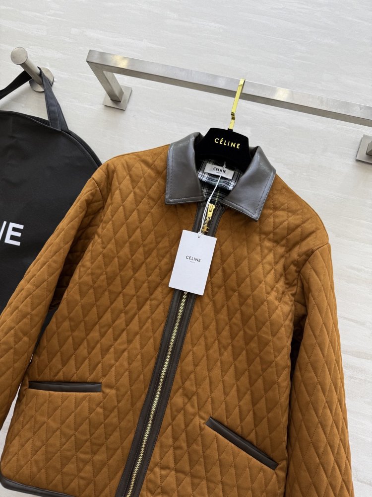 Зимова стеганая шкіряна куртка фото 4