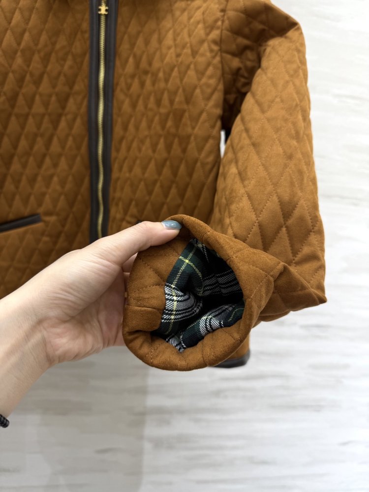 Зимова стеганая шкіряна куртка фото 8